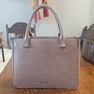 Nine West Blush/Mauve Pink Croc-Embossed Women's Bag